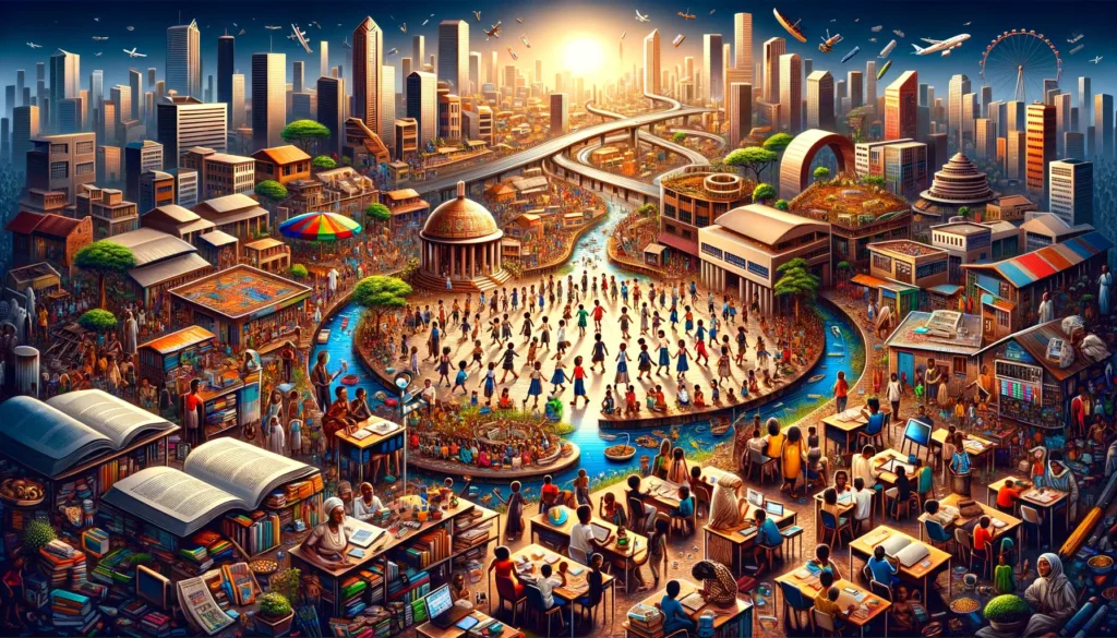 Students in a classroom setting, representing the importance of education